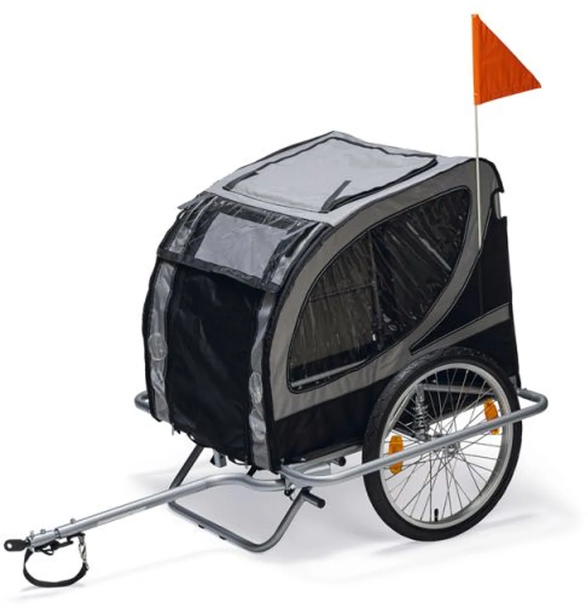 Hond laten meerennen naast de fiets of toch in een fietskar?